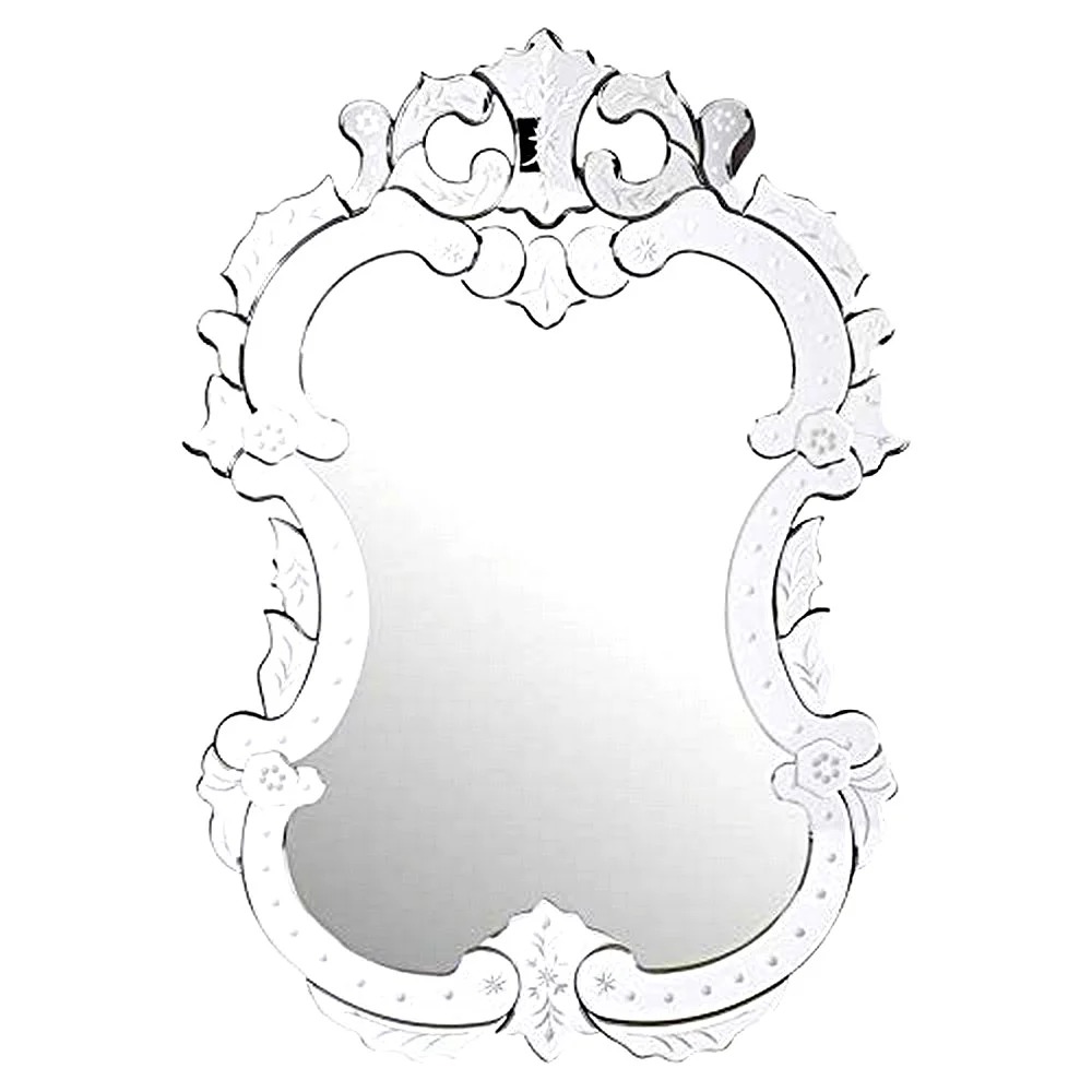 Elegant Floral Pedestal Mirror